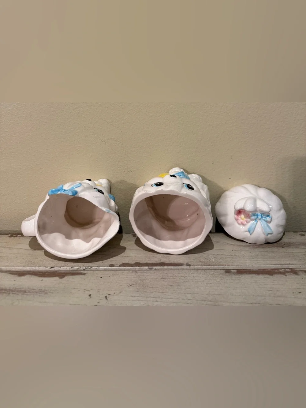 Vintage 1950s Lefton Mr. Toodles Puppy Dog Creamer & Sugar Set Retro Kitsch